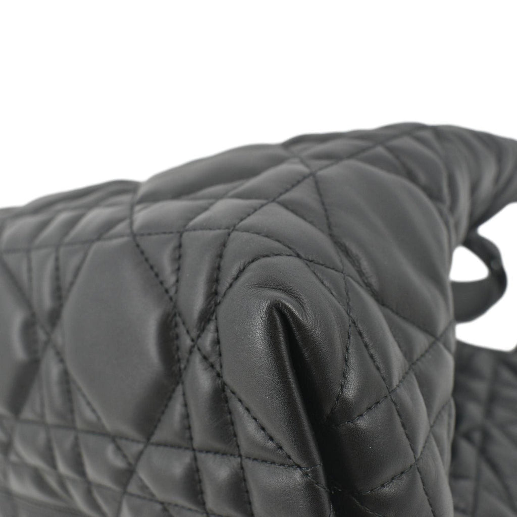 CHRISTIAN DIOR Medium Toujours Leather Shoulder Bag Black