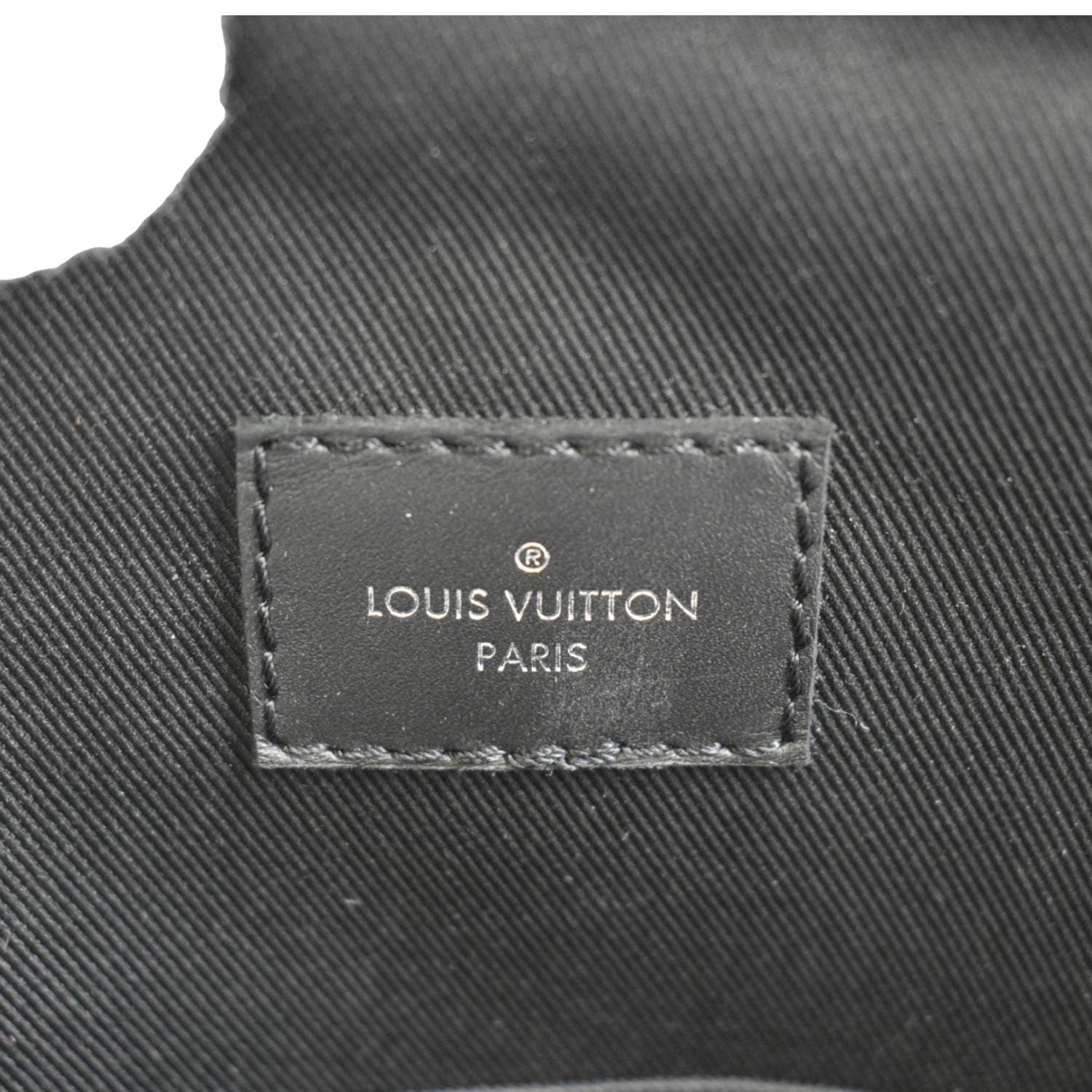 LOUIS VUITTON Avenue Sling Damier Infini Leather Backpack Bag Black