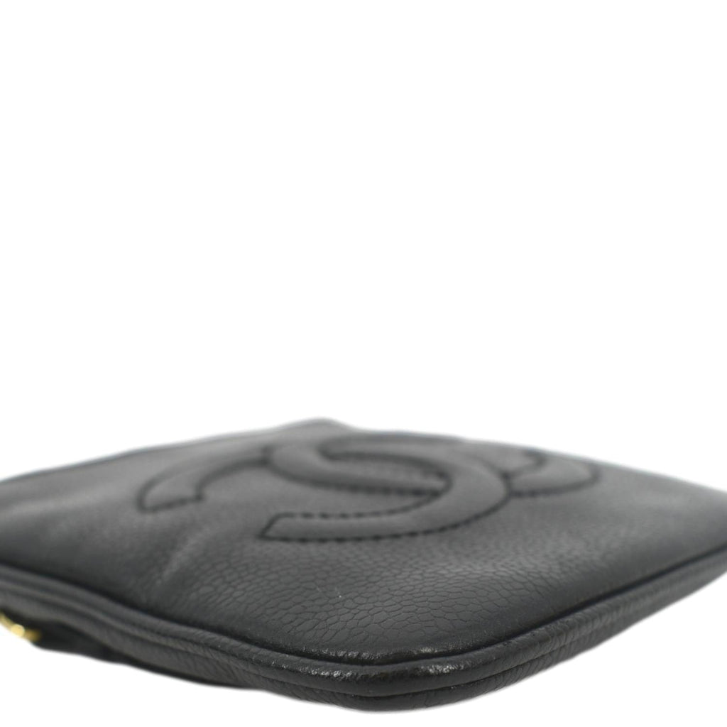 CHANEL Vintage Timeless Caviar Leather Belt Bag Black