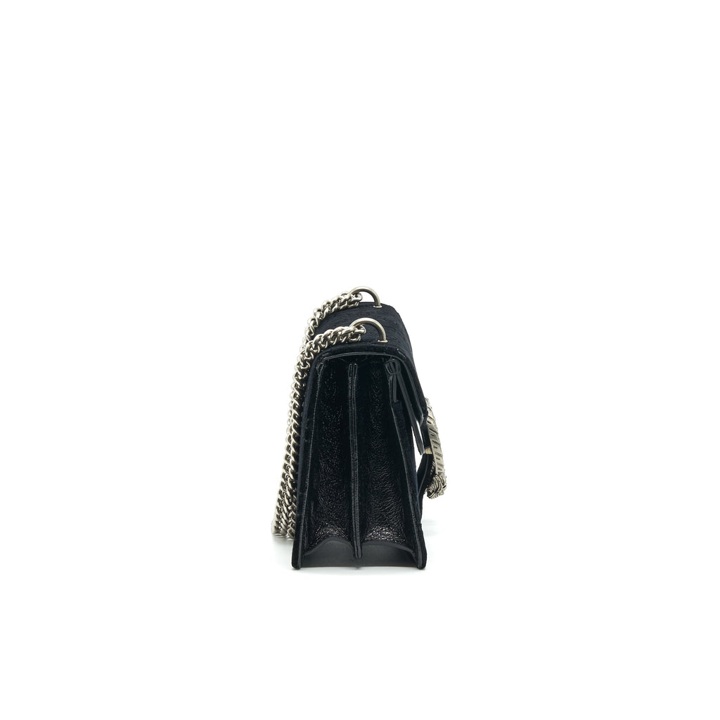 Gucci Dionysus GG Medium Velvet Black Shoulder Bag