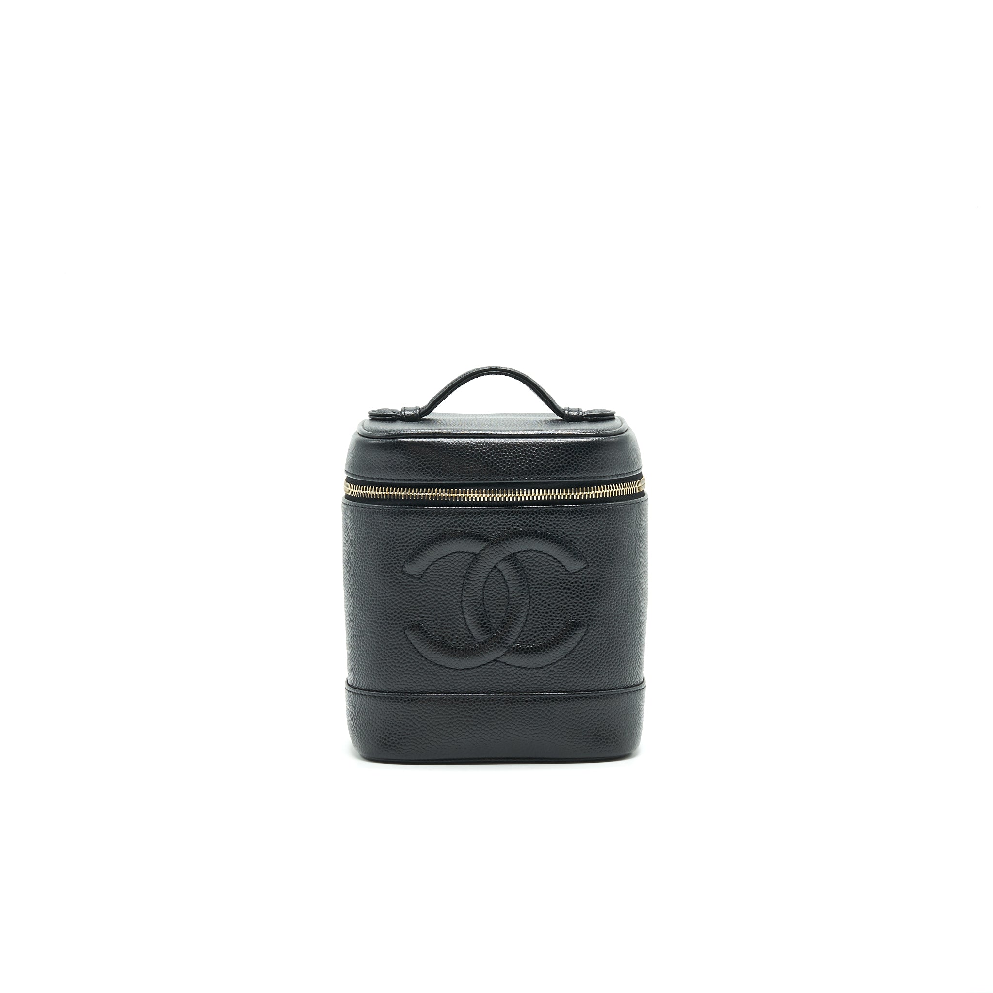 Chanel Vintage Vanity Case Caviar Black