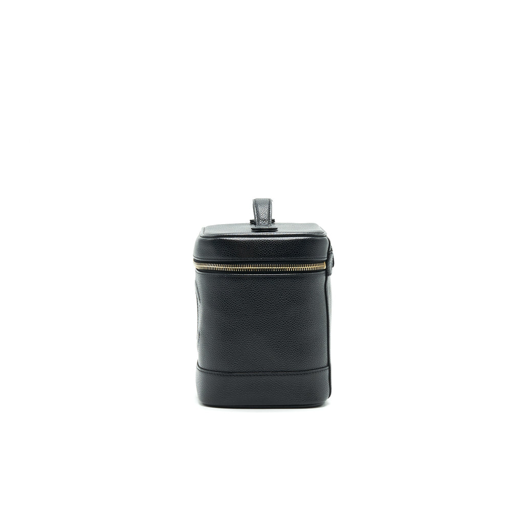 Chanel Vintage Vanity Case Caviar Black