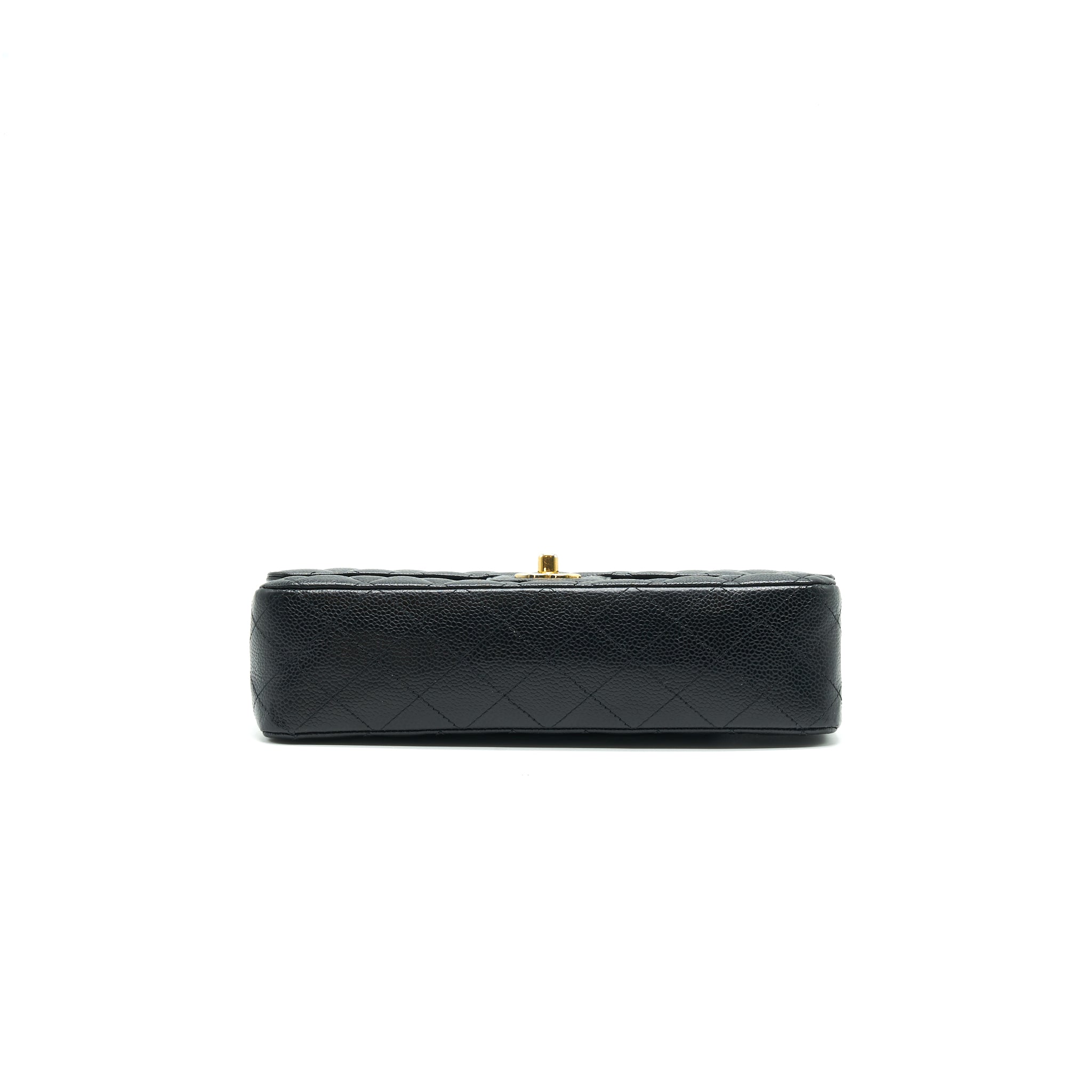 Chanel Medium Classic Double Flap Bag Caviar Black  Serial16