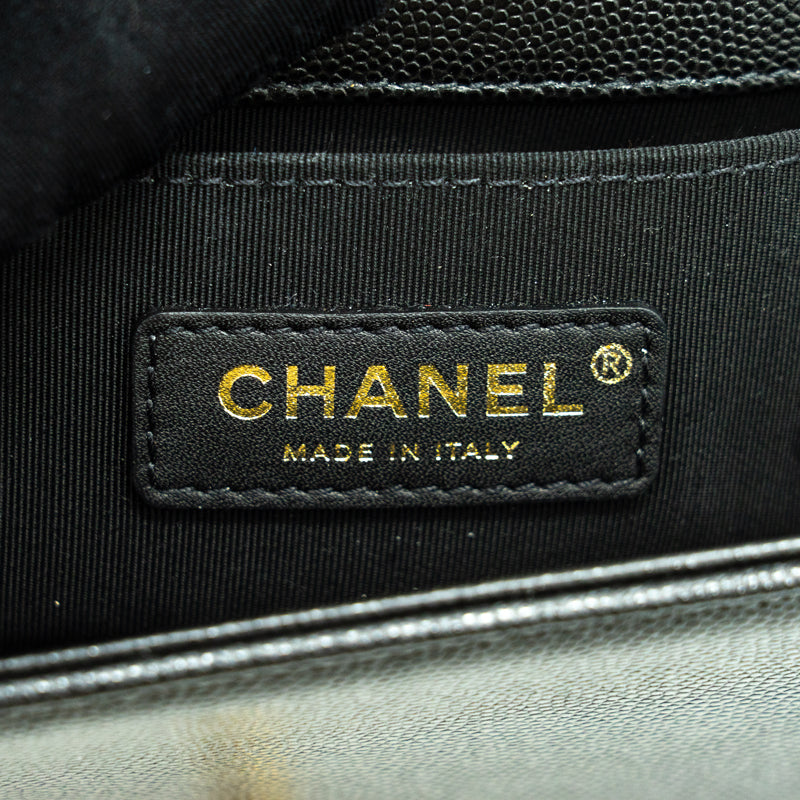 Chanel Small Leboy Cavier Black