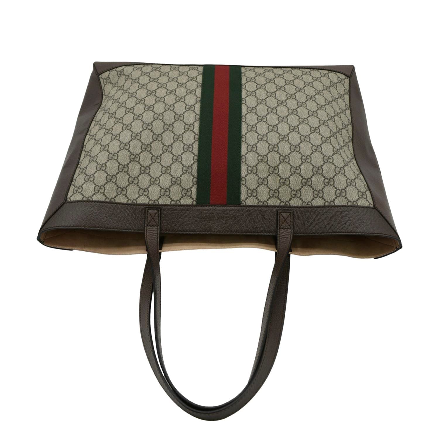 GUCCI Ophidia Soft Medium GG Supreme Tote Shoulder Bag Beige 547947