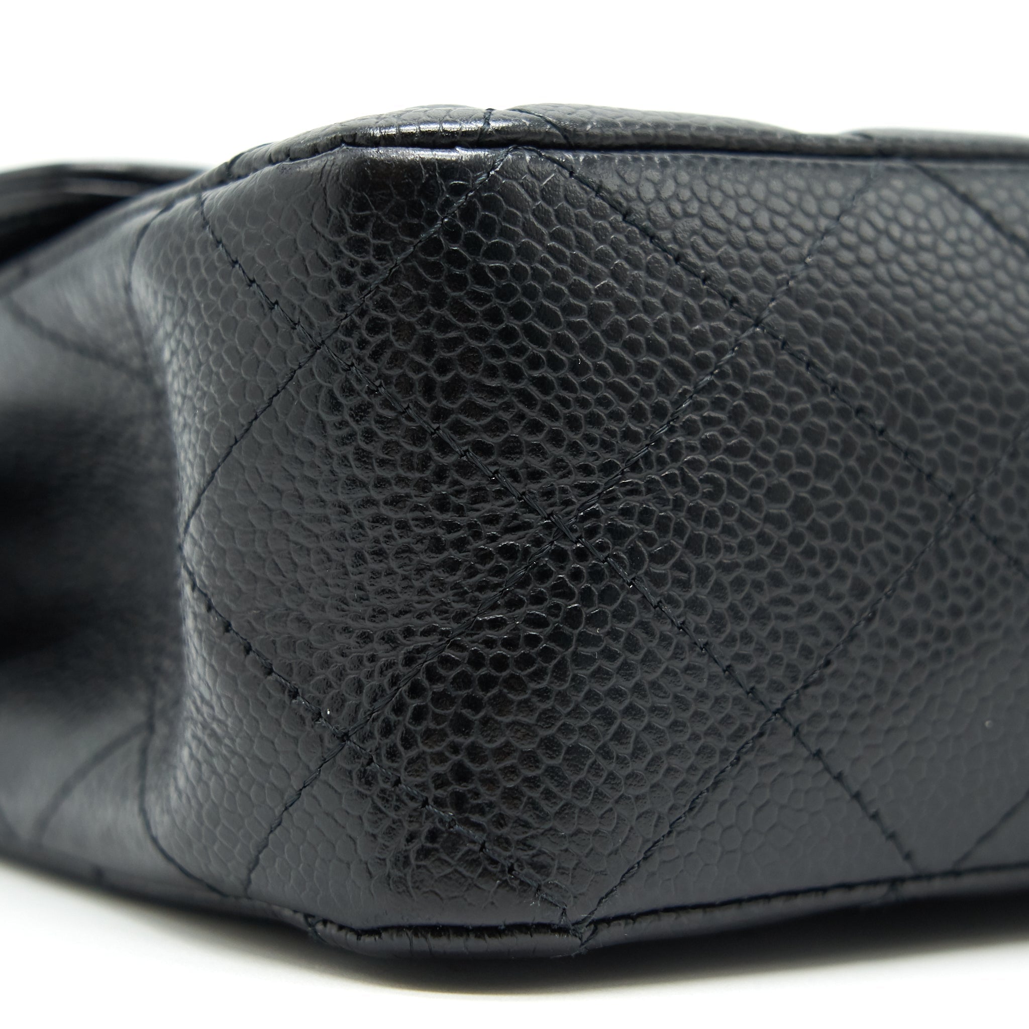Chanel Medium Classic Double Flap Bag Caviar Black  Serial16