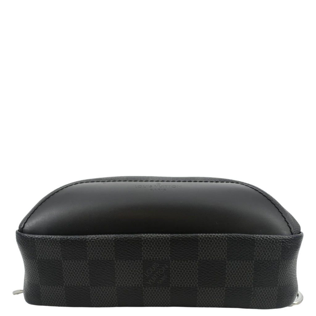 LOUIS VUITTON Avenue Sling Damier Graphite Backpack Bag Black