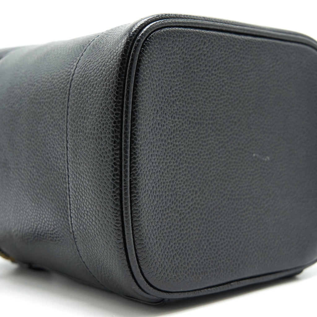 Chanel Vintage Vanity Case Caviar Black