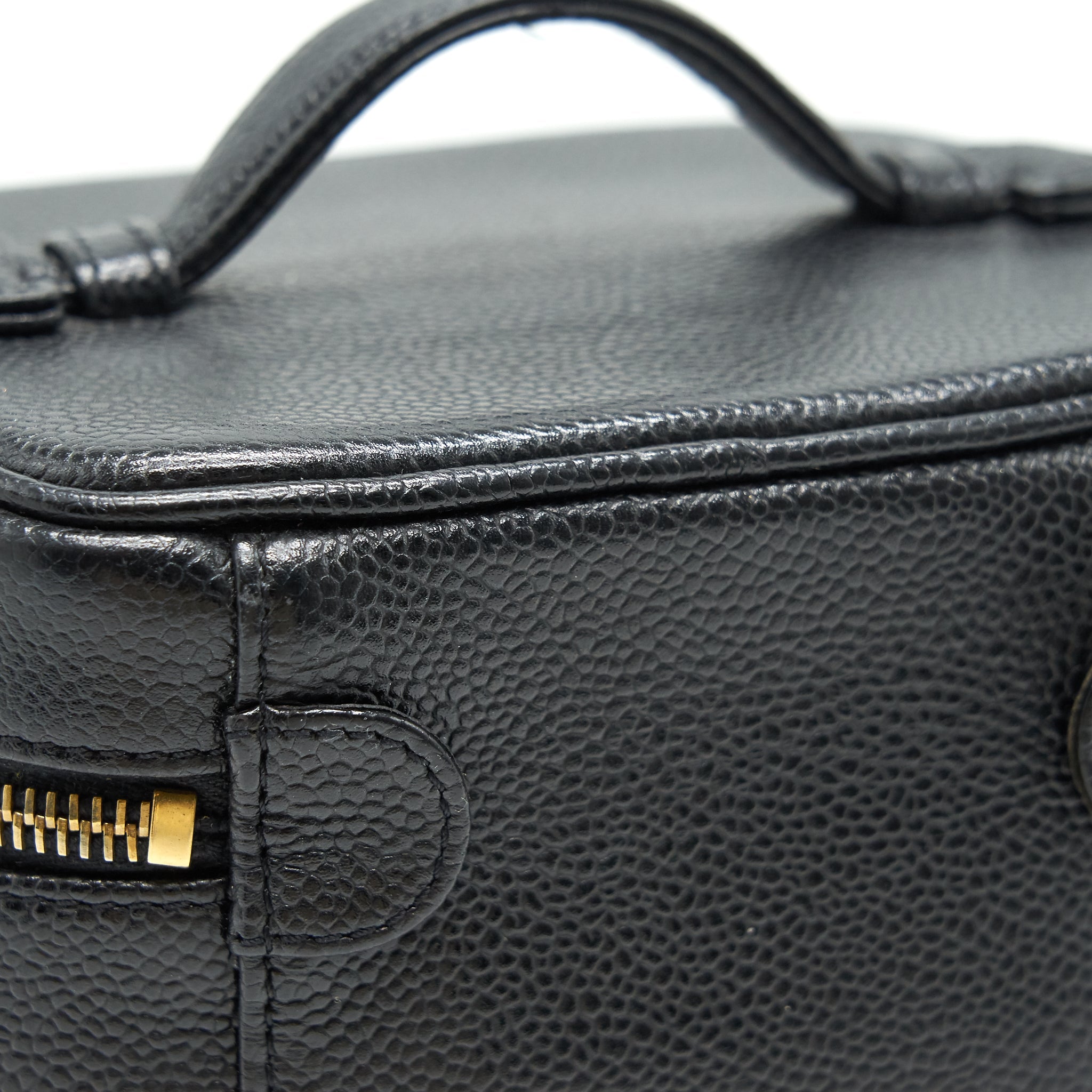 Chanel Vintage Vanity Case Caviar Black