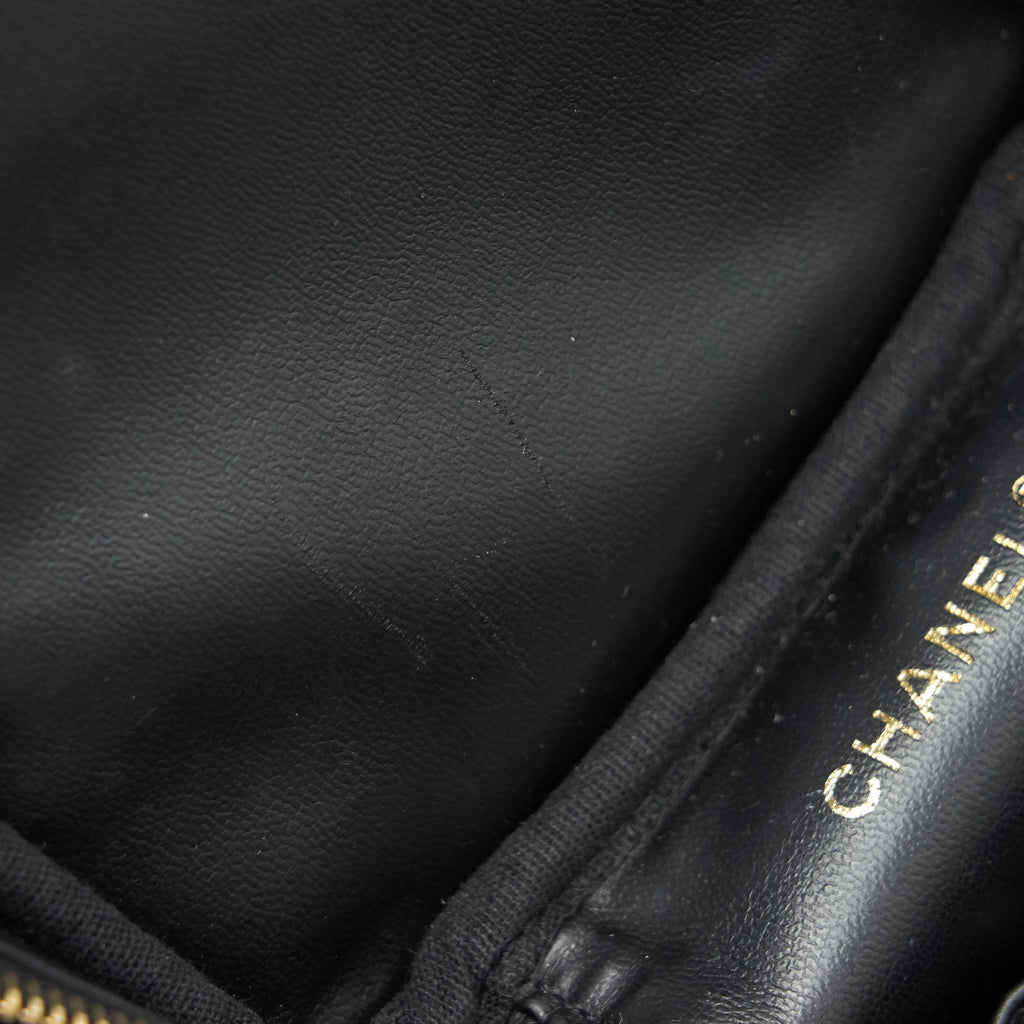 Chanel Vintage Vanity Case Caviar Black