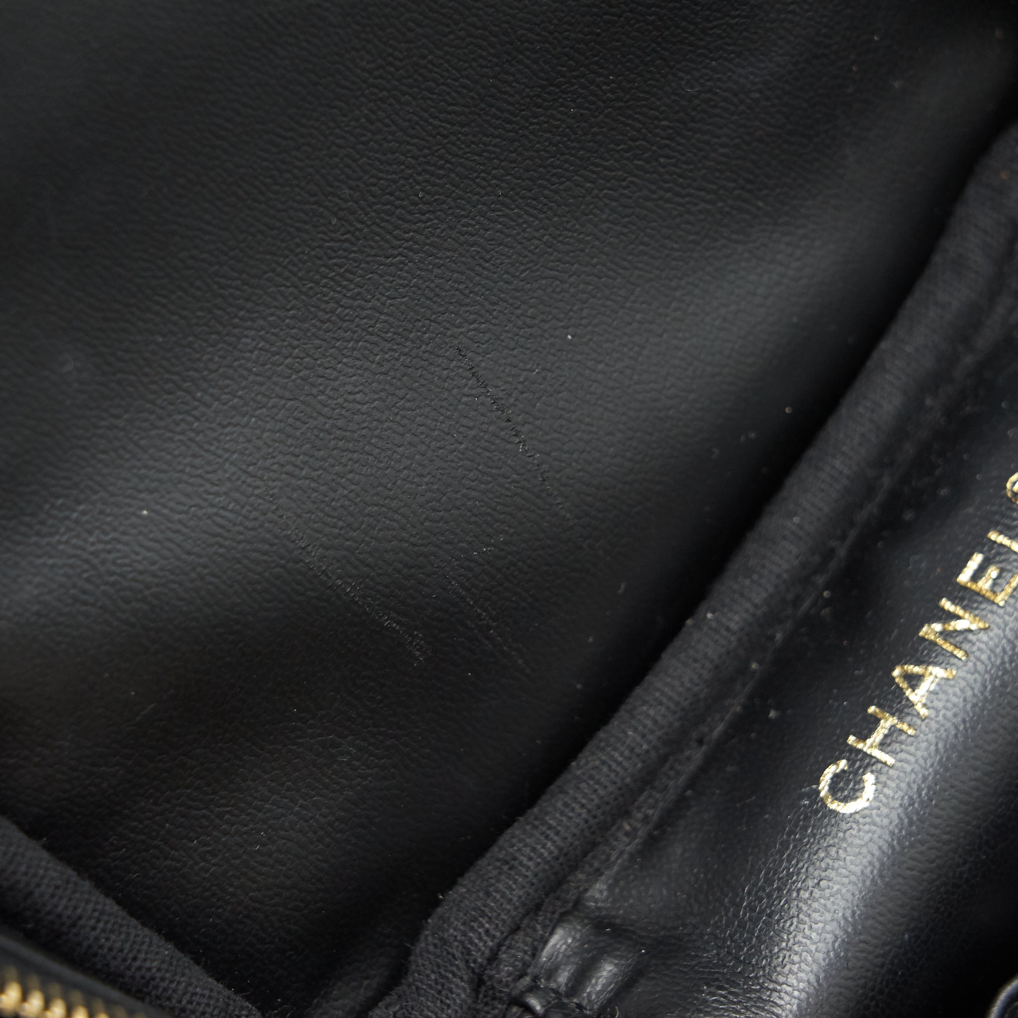 Chanel Vintage Vanity Case Caviar Black