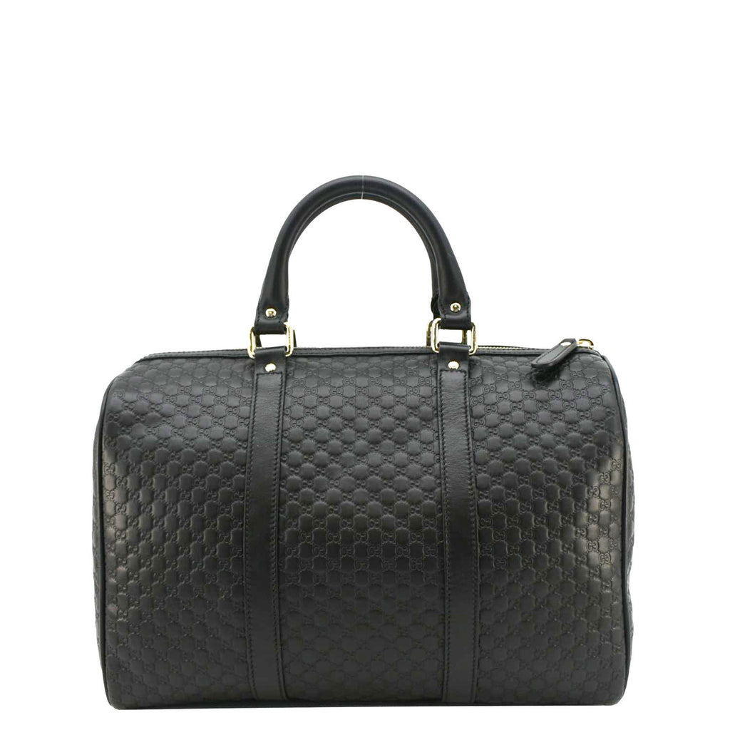 GUCCI  GG Microguccissima Boston Travel Bag Black 449646
