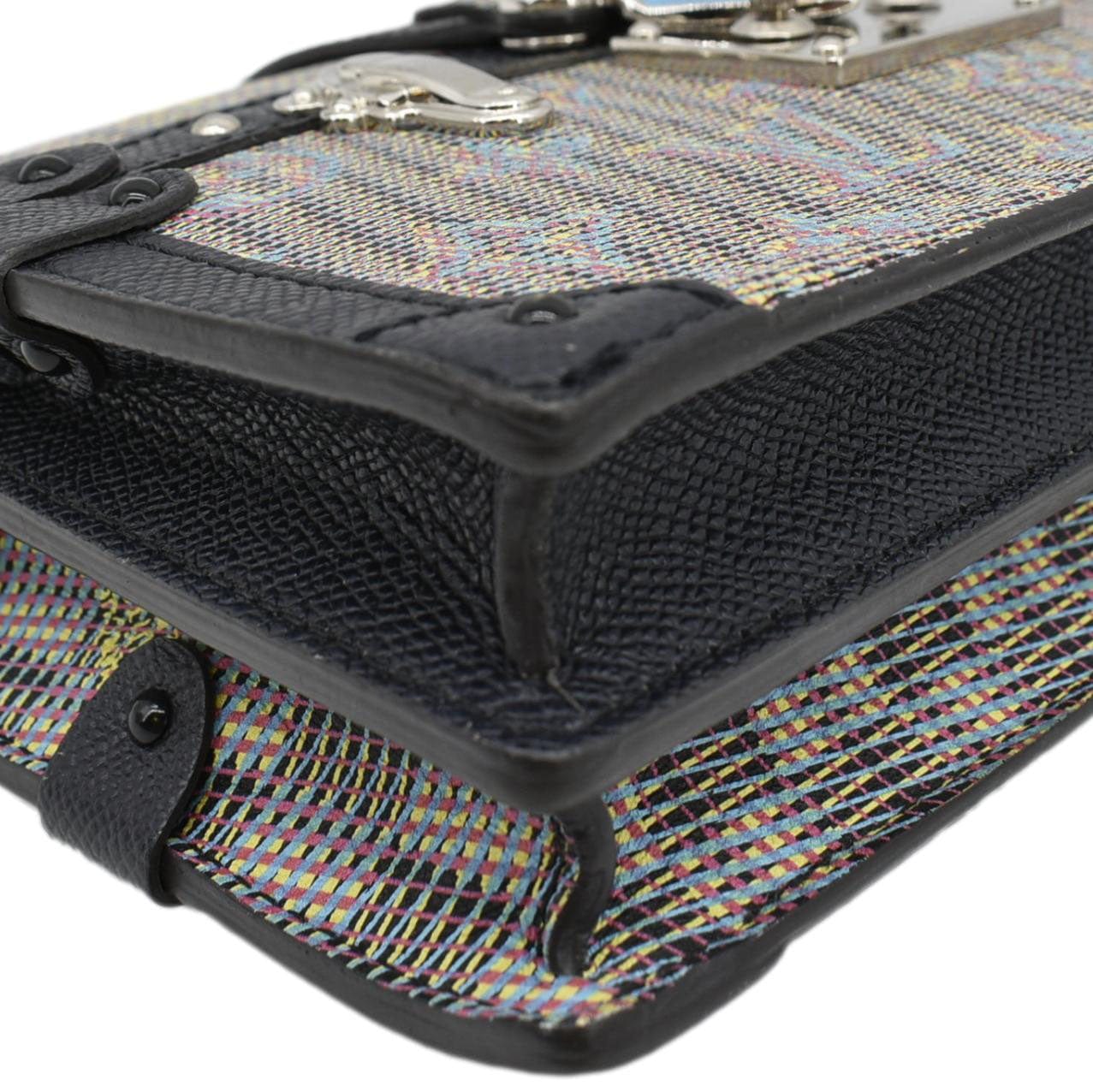 LOUIS VUITTON Trunk Clutch Damier Monogram LV Pop Crossbody Bag Multicolor