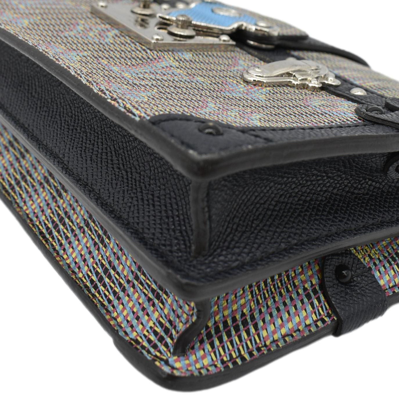 LOUIS VUITTON Trunk Clutch Damier Monogram LV Pop Crossbody Bag Multicolor