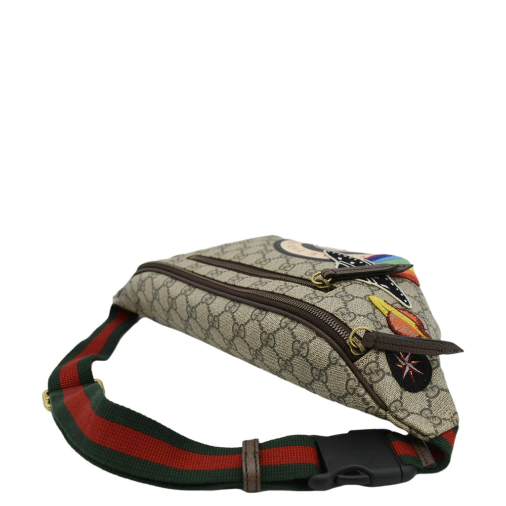 GUCCI Courrier GG Supreme Canvas Belt Bum Bag Beige 529711