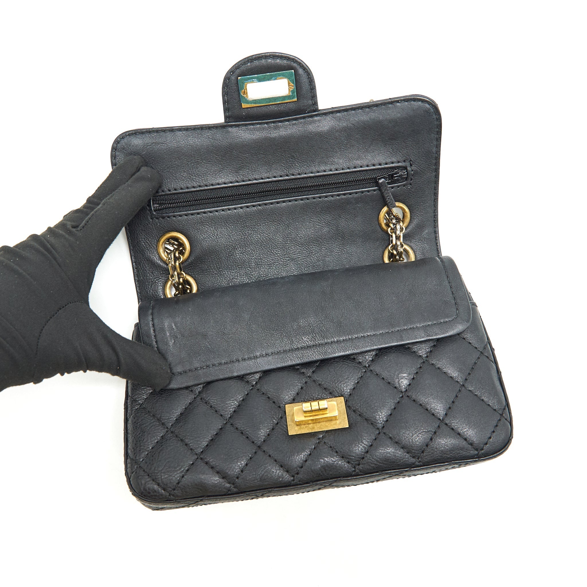 Chanel Small 2.55 Handbag Black  Serial 23
