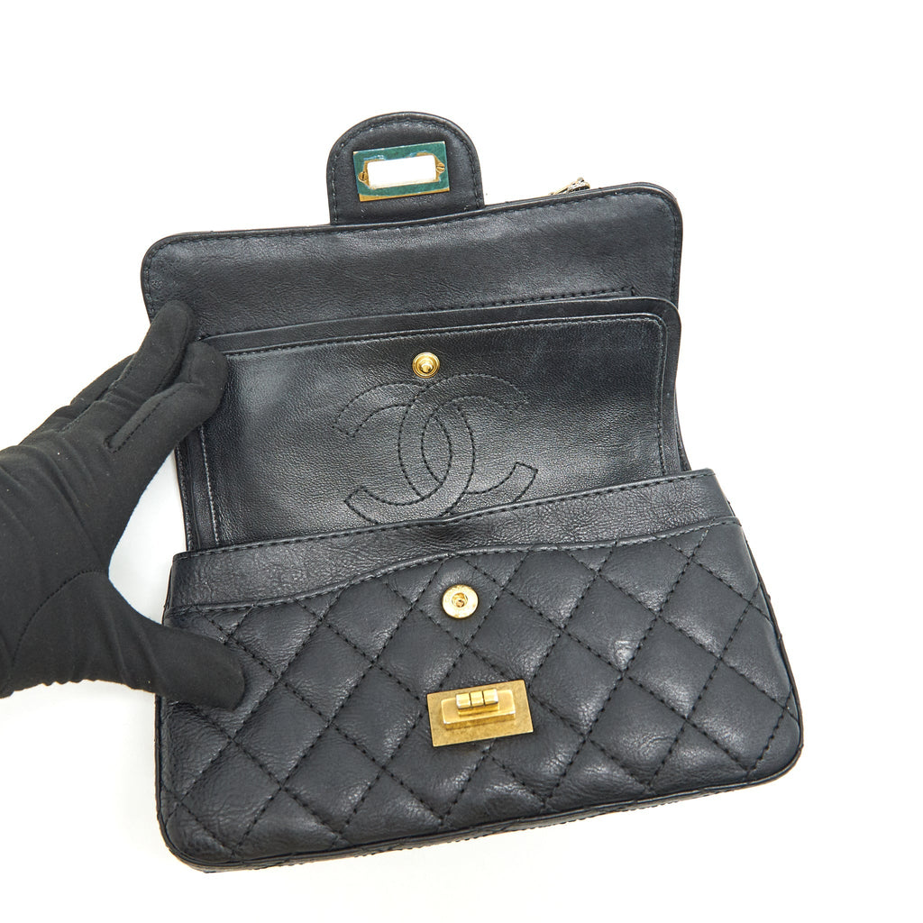 Chanel Small 2.55 Handbag Black  Serial 23