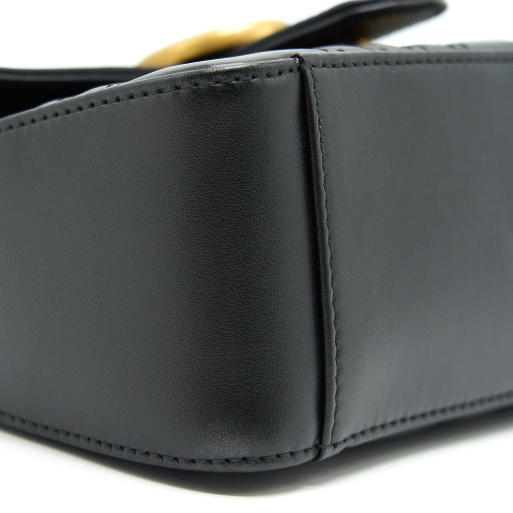 GUCCI GG Marmont Mini Top Handle Bag Black