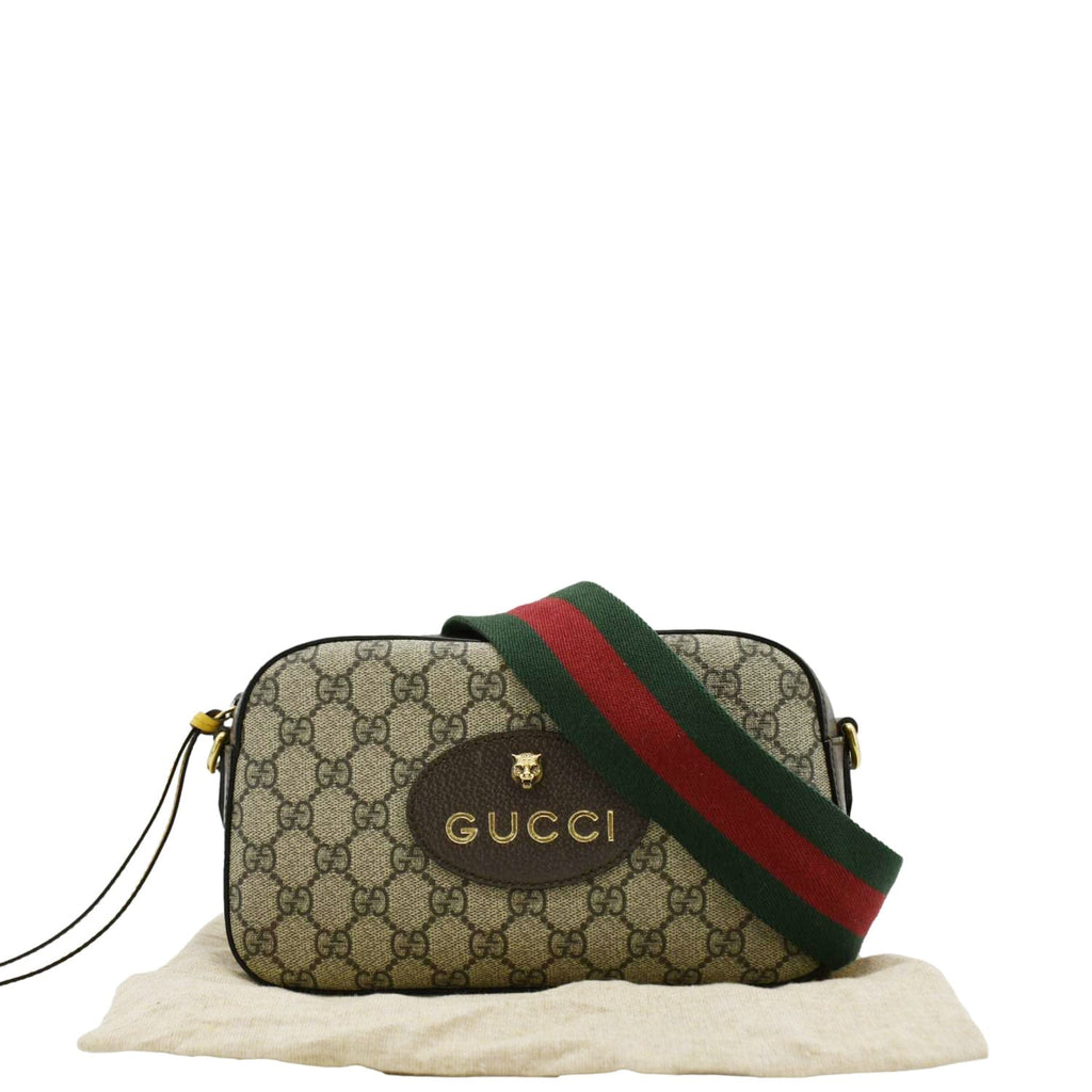 GUCCI Neo Vintage GG Supreme Canvas Messenger Bag Beige 476466