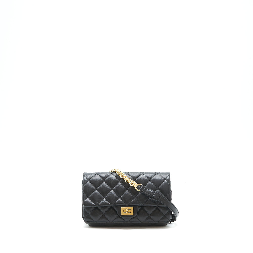 Chanel 2.55 Reissue mini waist Belt Bag black
