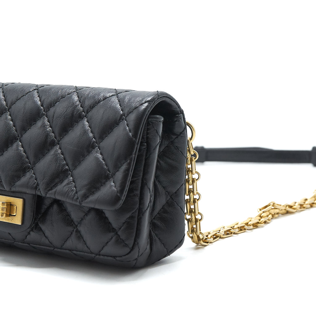 Chanel 2.55 Reissue mini waist Belt Bag black