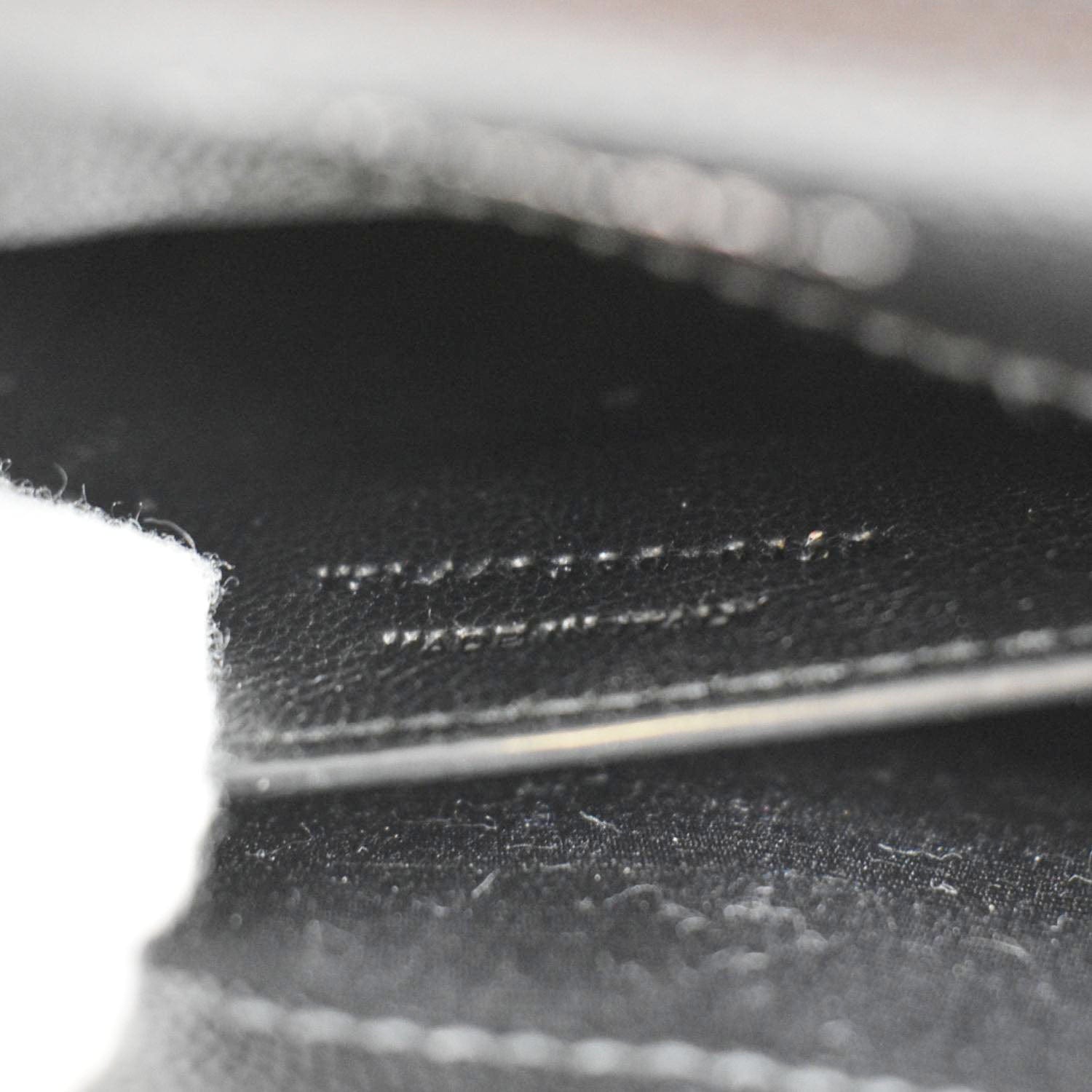 YVES SAINT LAURENT Kate Leather Chain Clutch Crossbody Bag Black