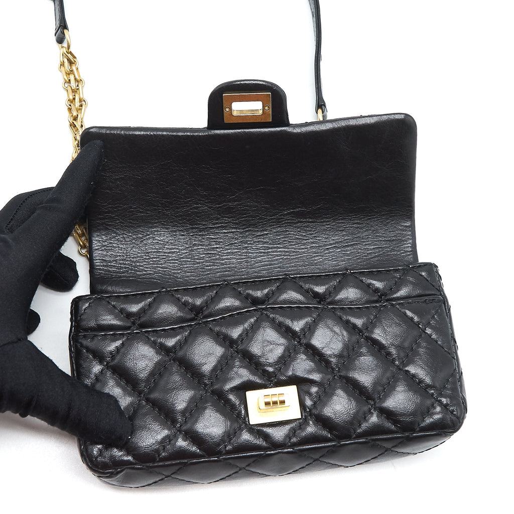 Chanel 2.55 Reissue mini waist Belt Bag black