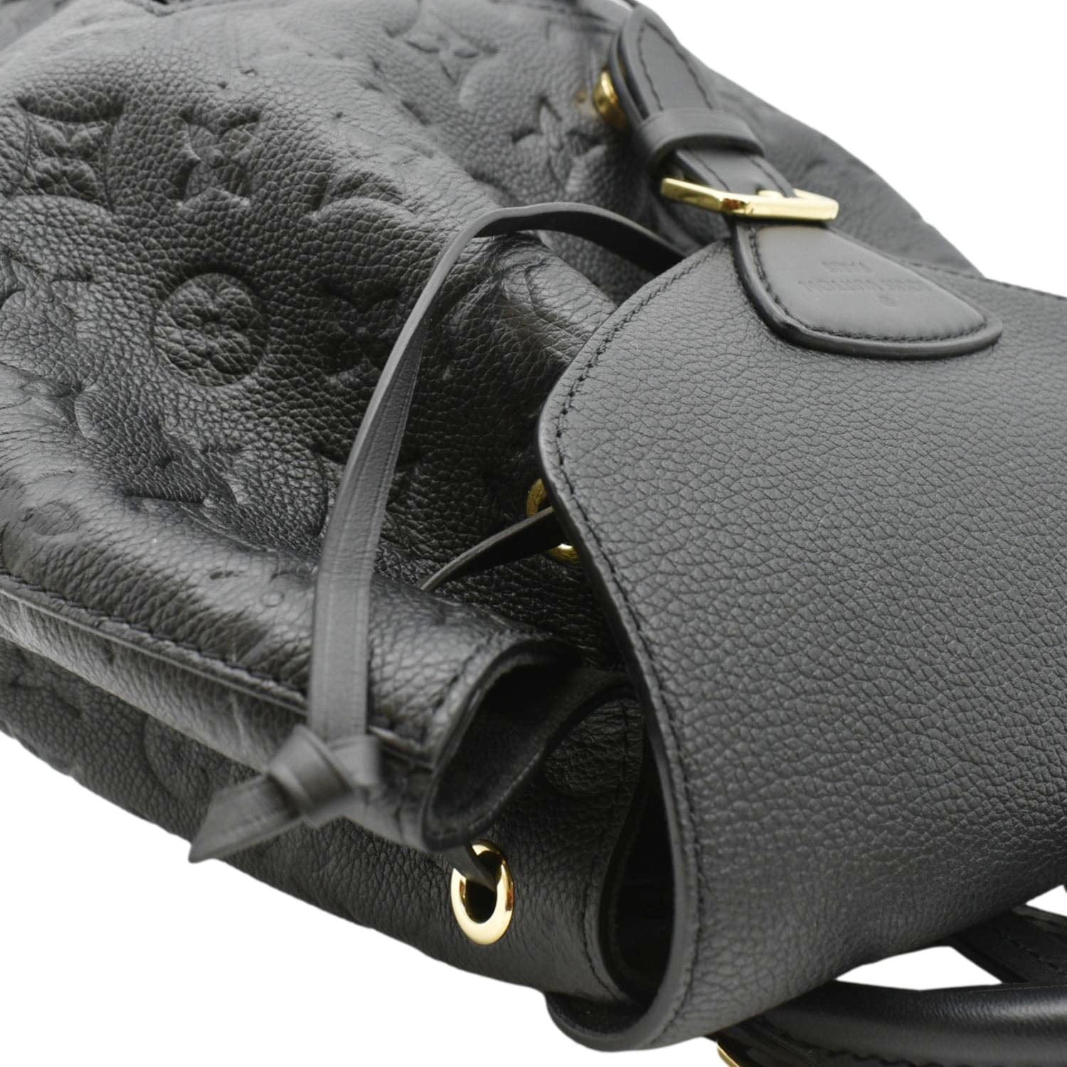 LOUIS VUITTON Montsouris PM Monogram Empreinte Backpack Black