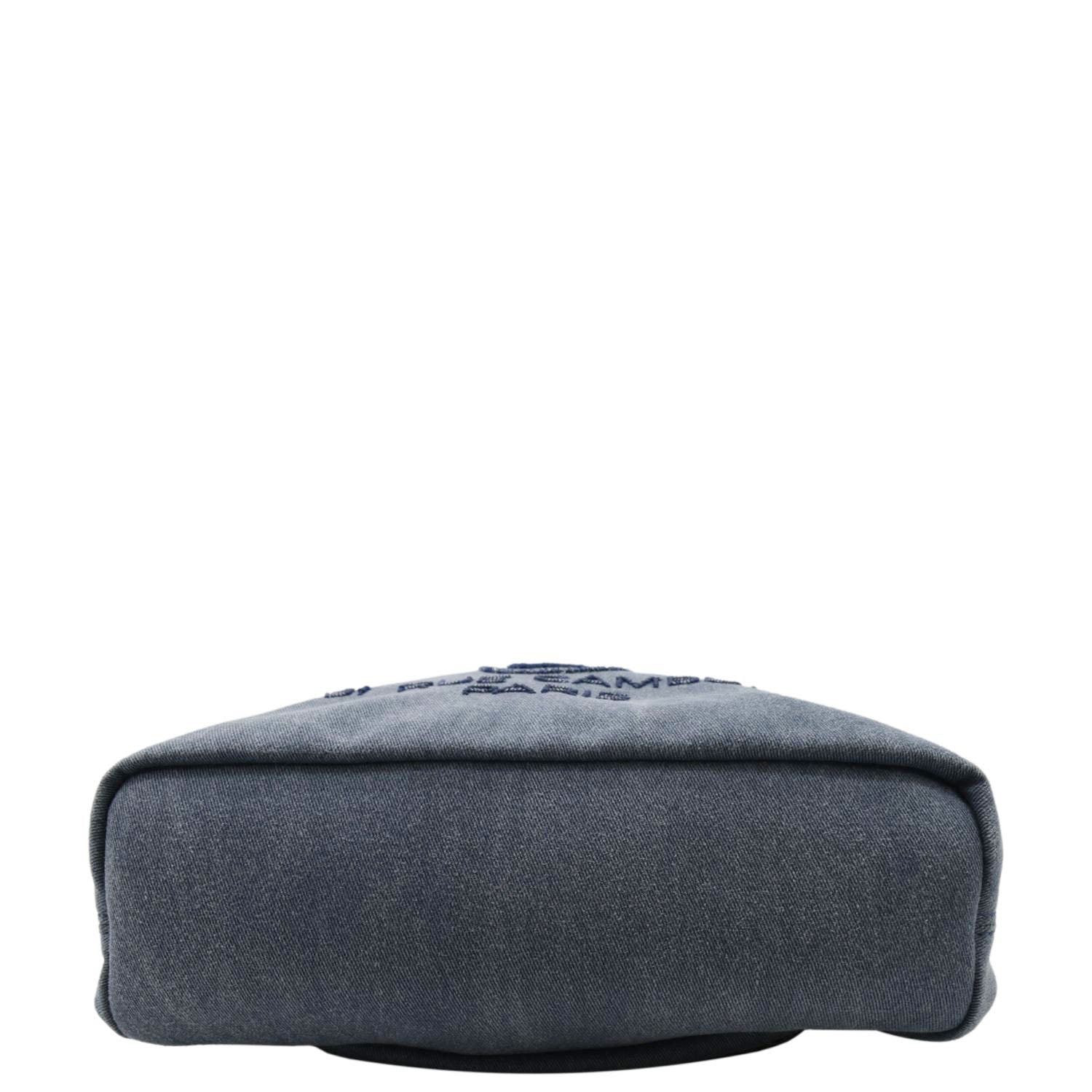 CHANEL Deauville Large Denim Backpack Blue