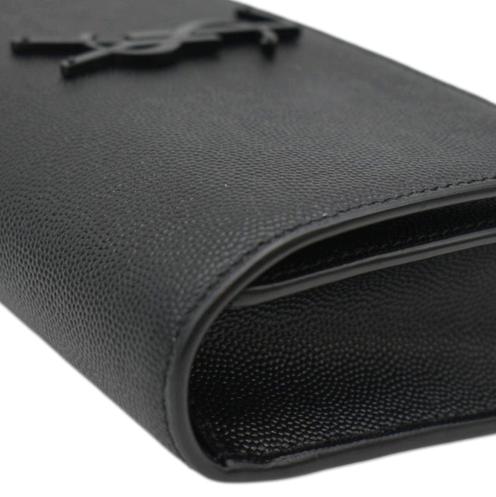 YVES SAINT LAURENT Kate Monogram Grain De Poudre Belt Bag Black