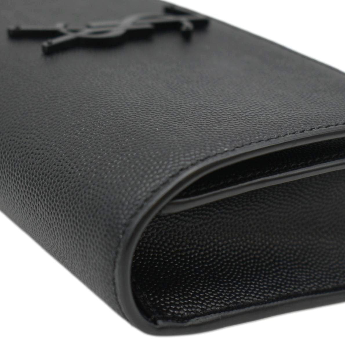 YVES SAINT LAURENT Kate Monogram Grain De Poudre Belt Bag Black