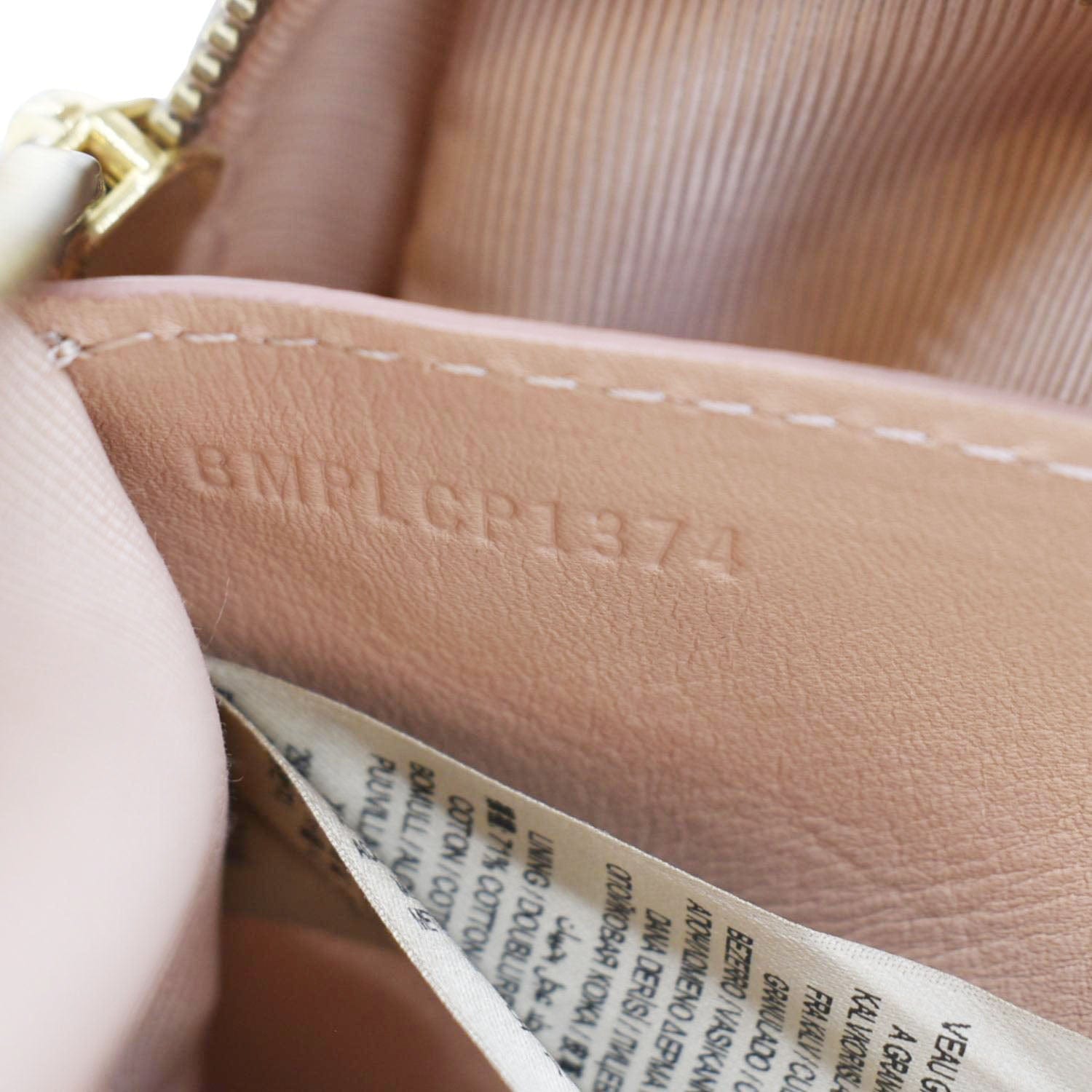 BURBERRY 1983 Knight Check Link Leather Crossbody Belt Bag Pink