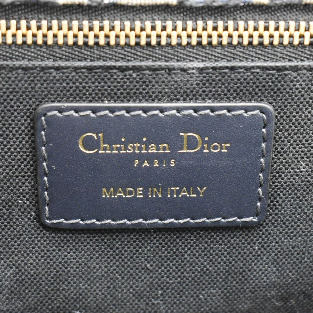 CHRISTIAN DIOR 30 Montaigne Oblique Jacquard Crossbody Clutch Bag Blue