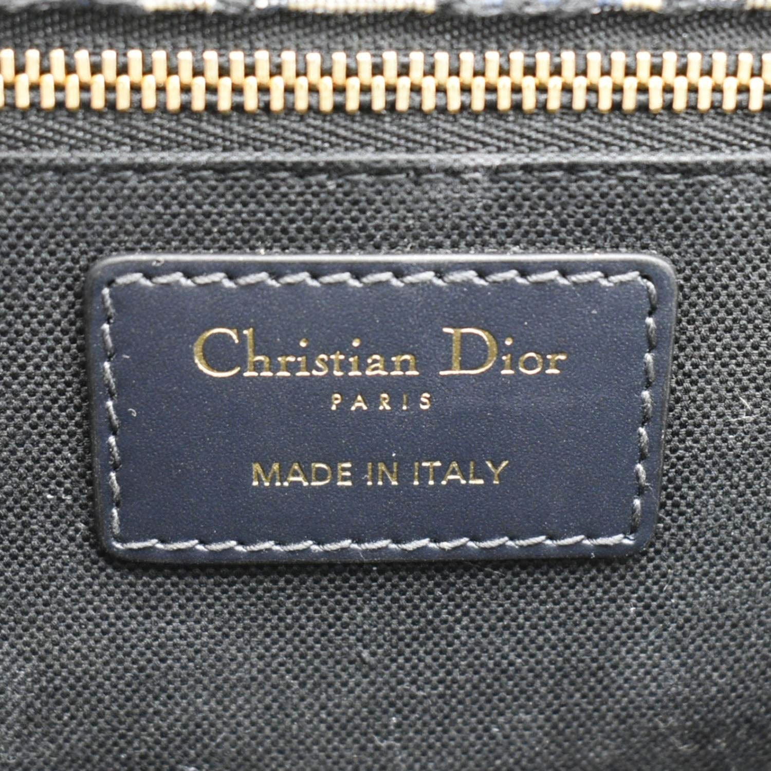 CHRISTIAN DIOR 30 Montaigne Oblique Jacquard Crossbody Clutch Bag Blue