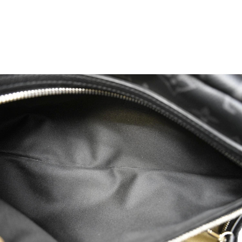LOUIS VUITTON Duo Sling Taigarama Backpack Bag Black