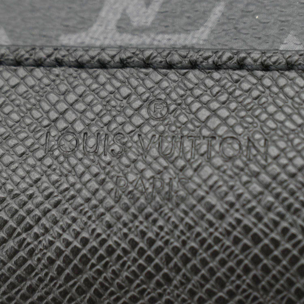 LOUIS VUITTON Duo Sling Taigarama Backpack Bag Black