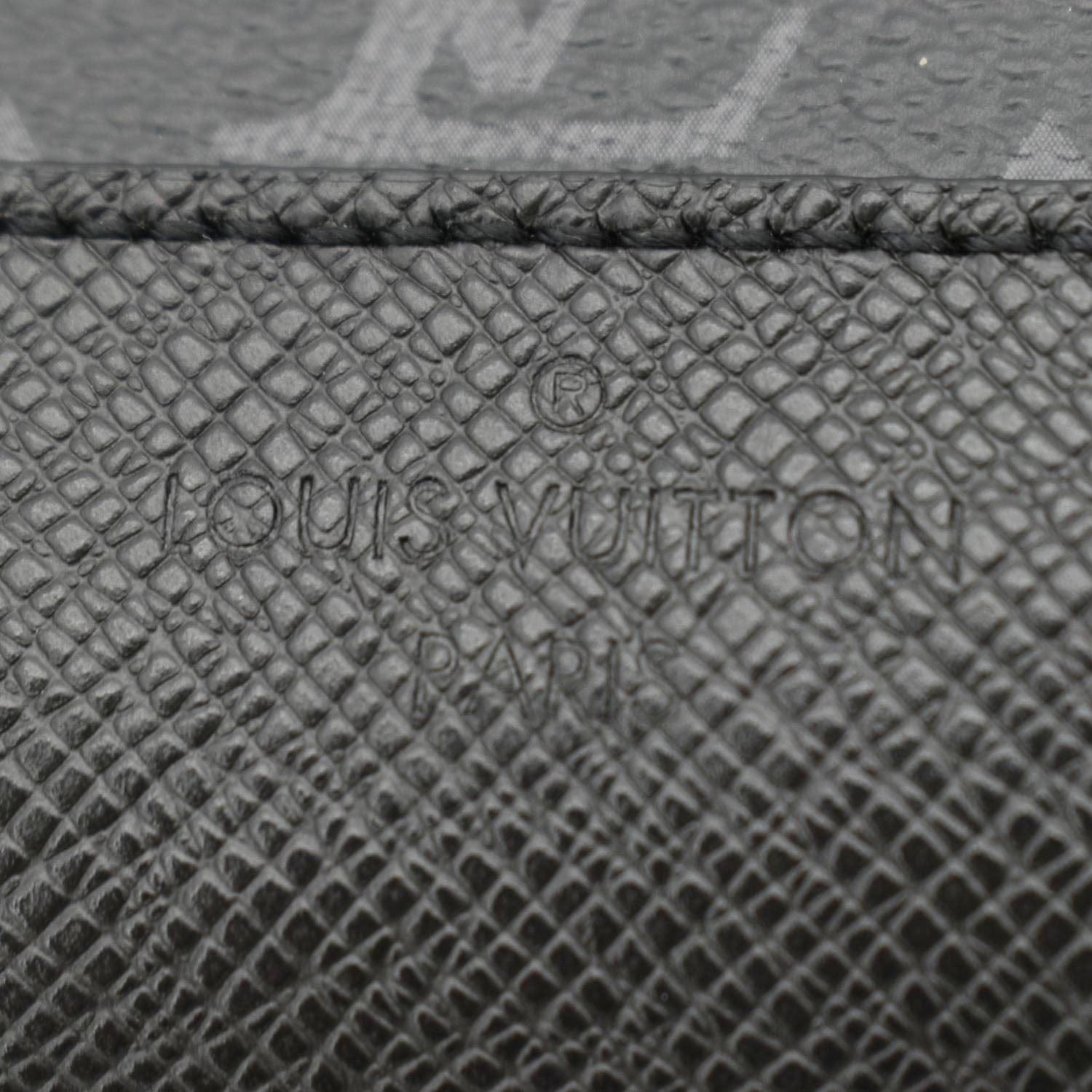 LOUIS VUITTON Duo Sling Taigarama Backpack Bag Black