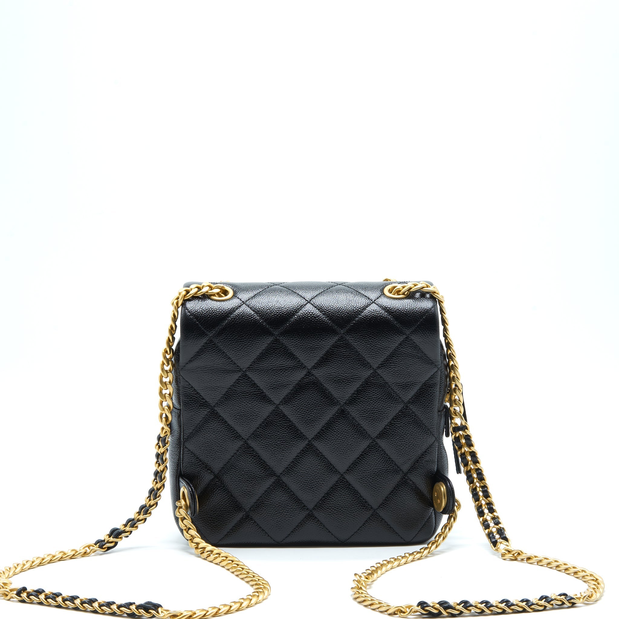 Chanel 22P Flap Backpack Caviar Black