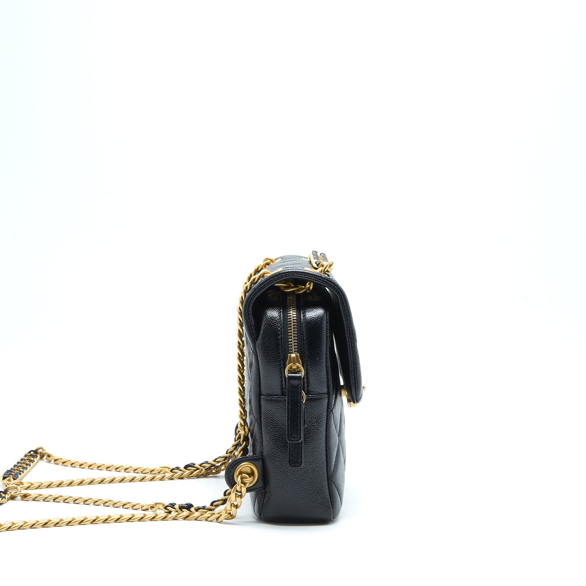 Chanel 22P Flap Backpack Caviar Black