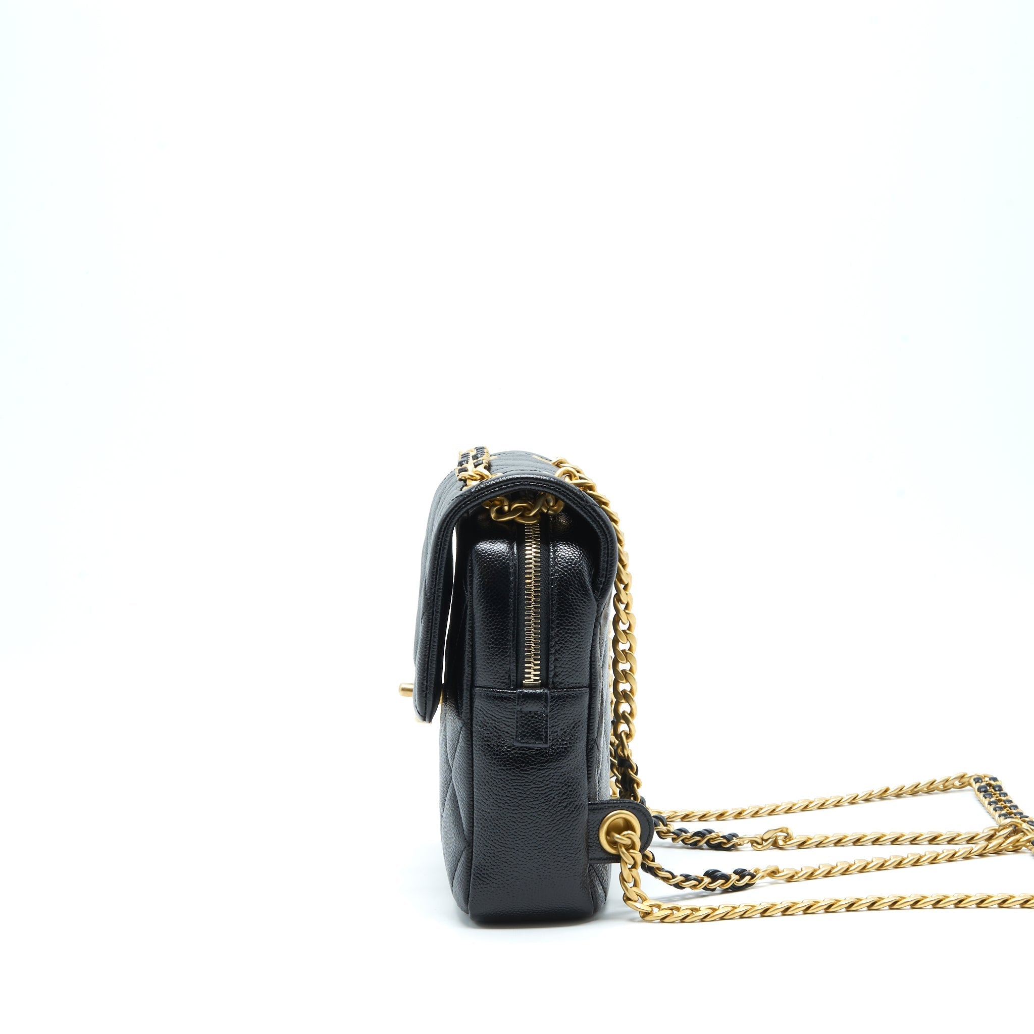 Chanel 22P Flap Backpack Caviar Black