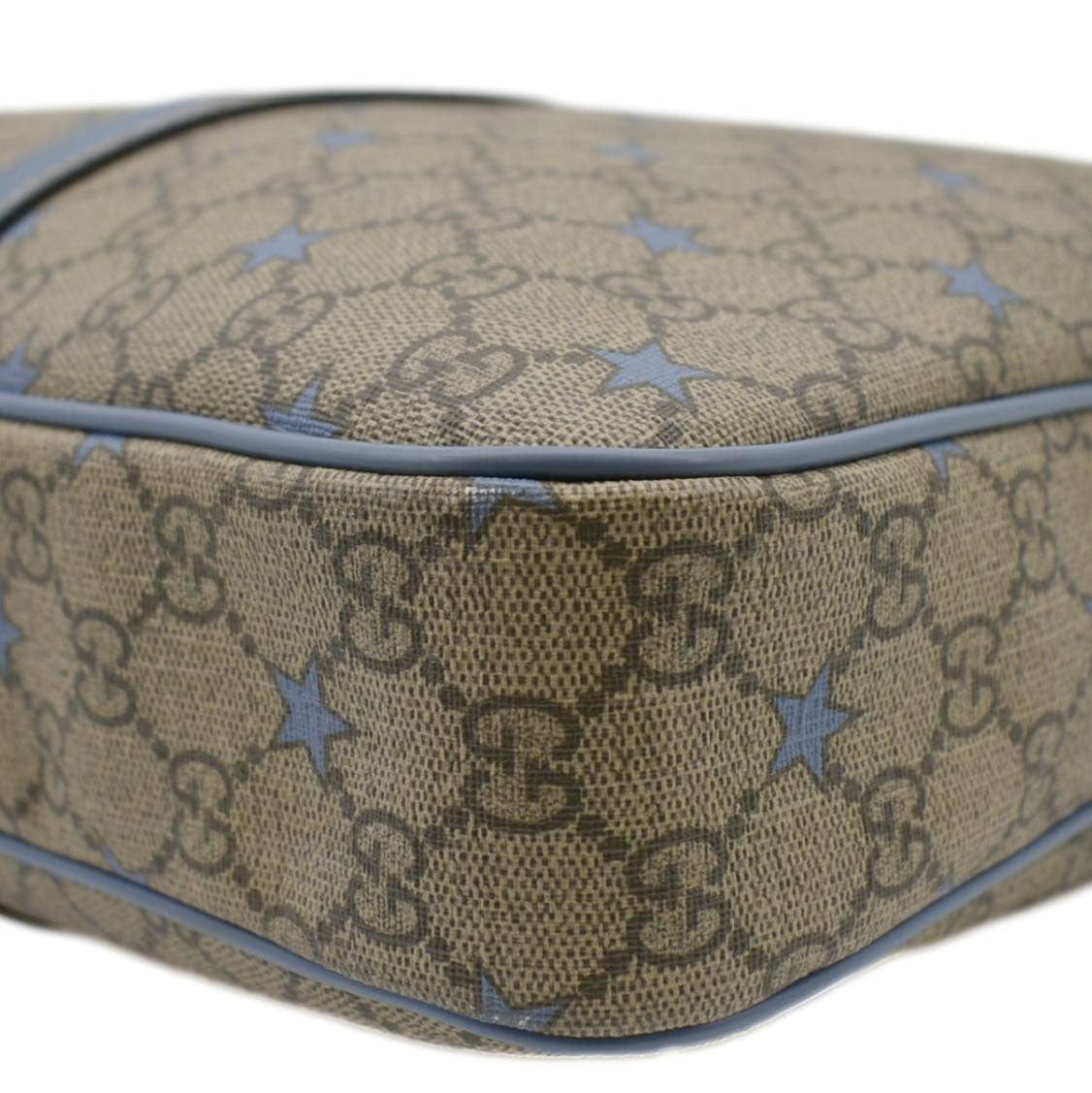 GUCCI GG Supreme Stars Briefcase Bag Beige