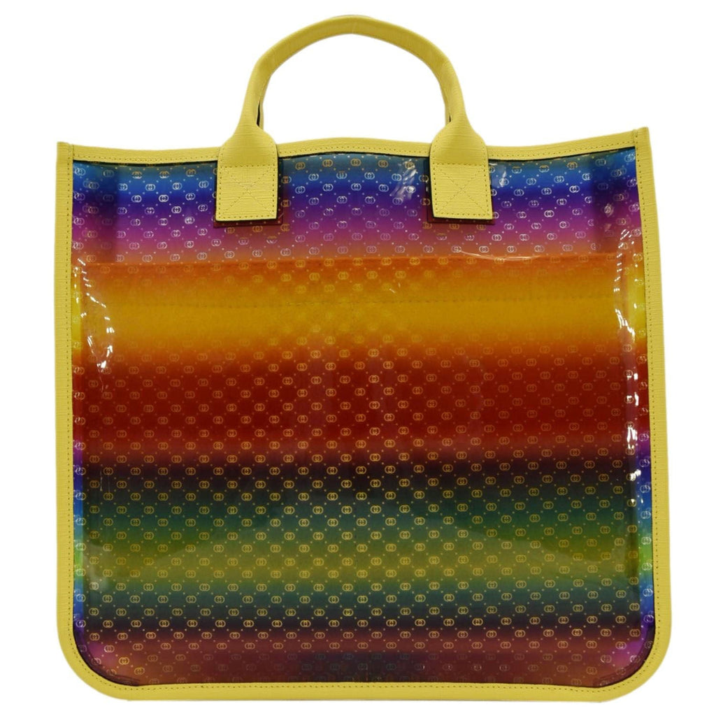 GUCCI Kids Rainbow GG Vinyl Tote Bag Multicolor 550763
