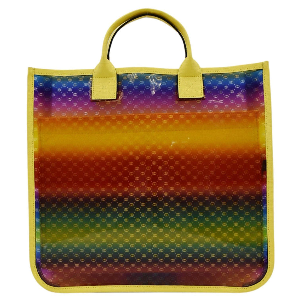 GUCCI Kids Rainbow GG Vinyl Tote Bag Multicolor 550763