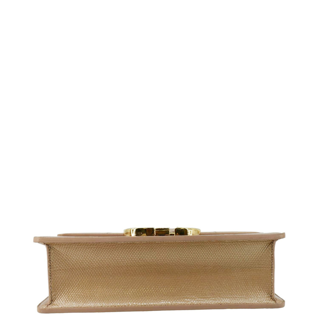 CHRISTIAN DIOR 30 Montaigne Flap Leather Crossbody Bag Brown