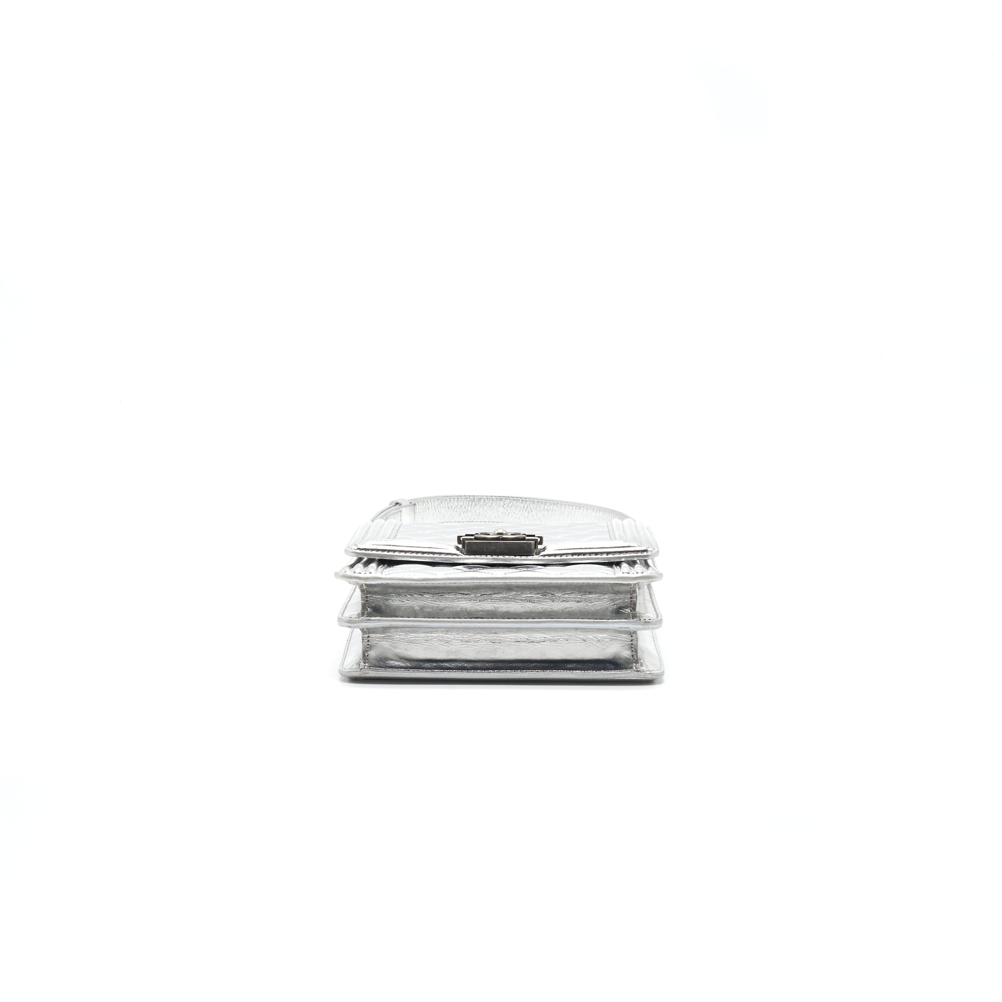 Chanel Boy Chanel Leboy Silver with Ruthenium Hardware