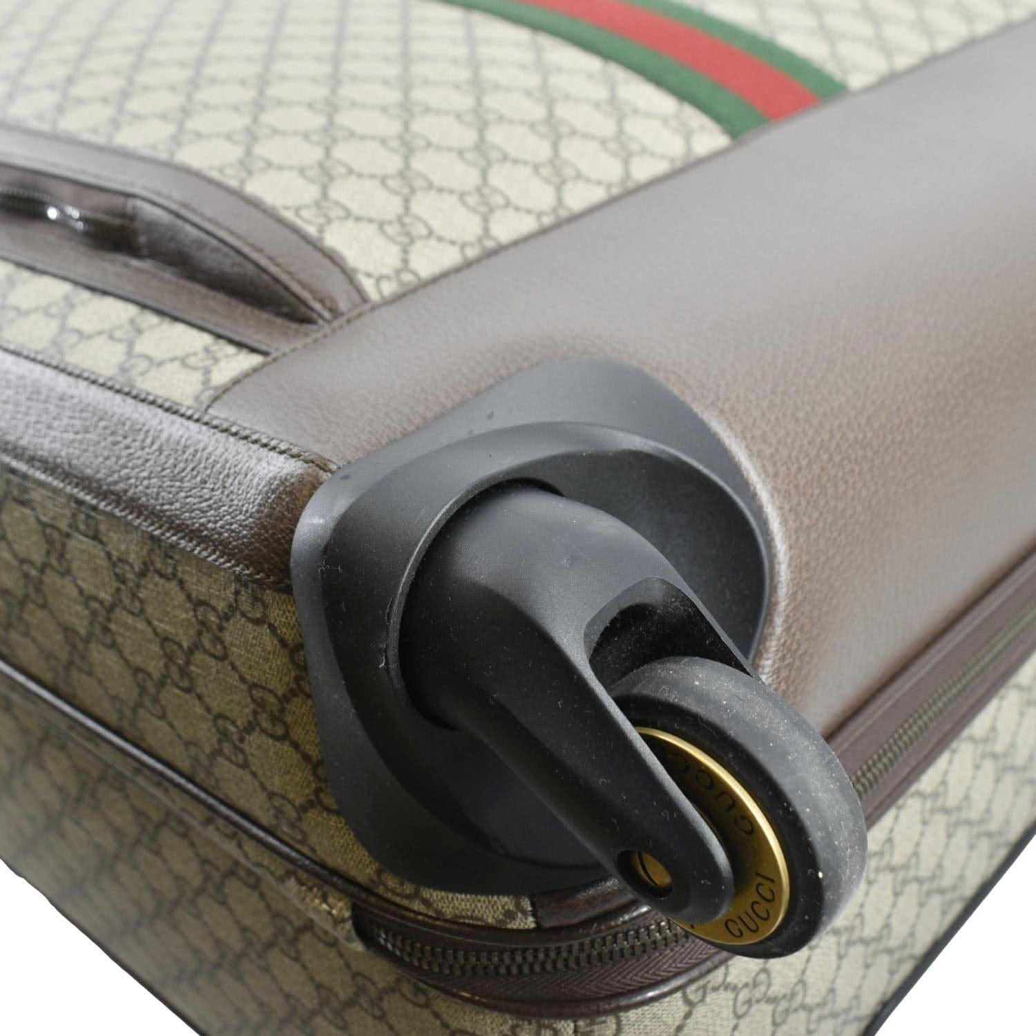 GUCCI Ophidia Trolley GG Supreme Canvas Travel Bag Beige 728305