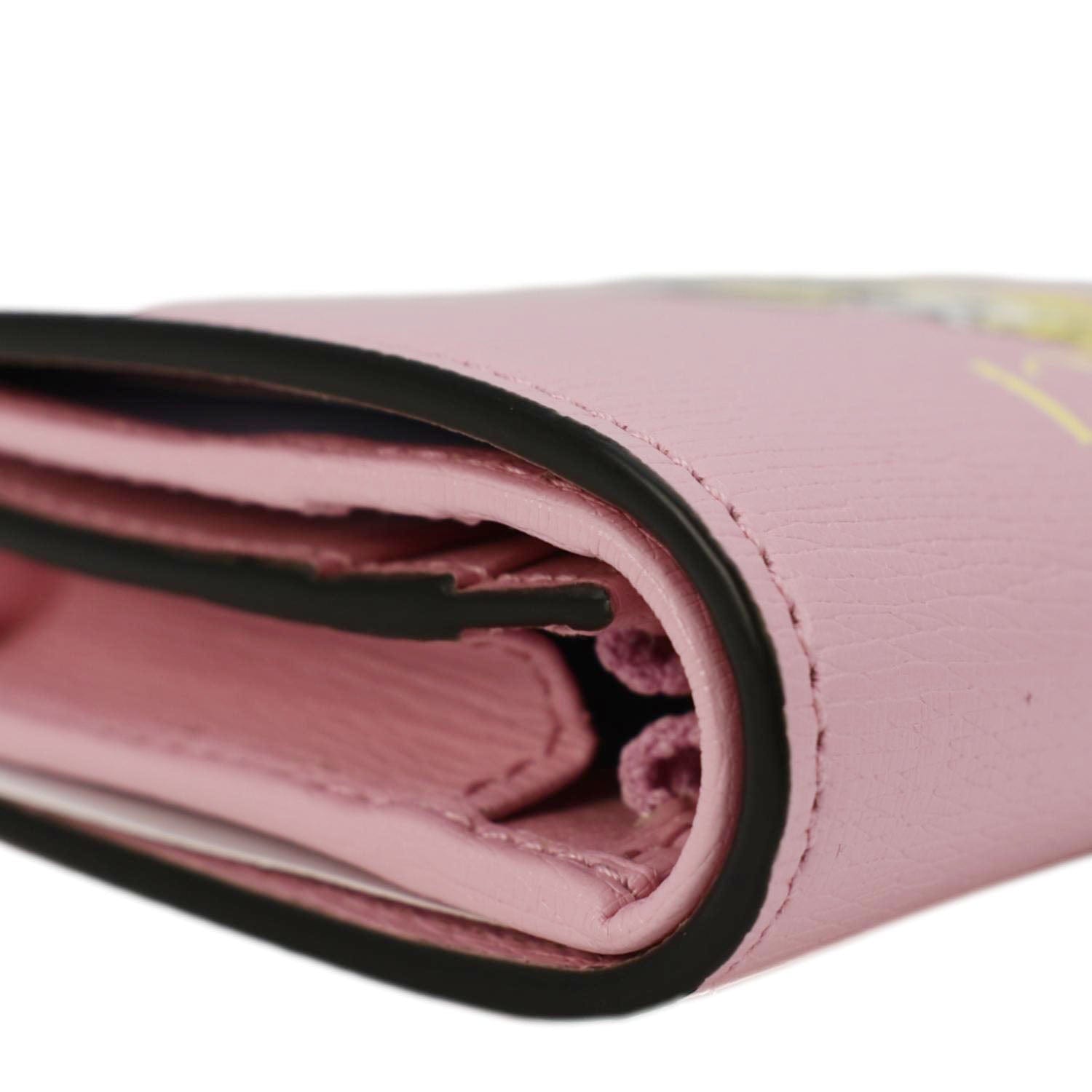 GUCCI  Bananya Print Leather  Case Holder Pink 701009