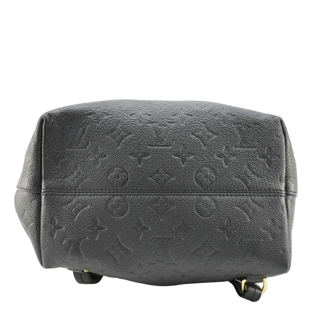 LOUIS VUITTON Montsouris Monogram Empreinte Leather Backpack Bag Black