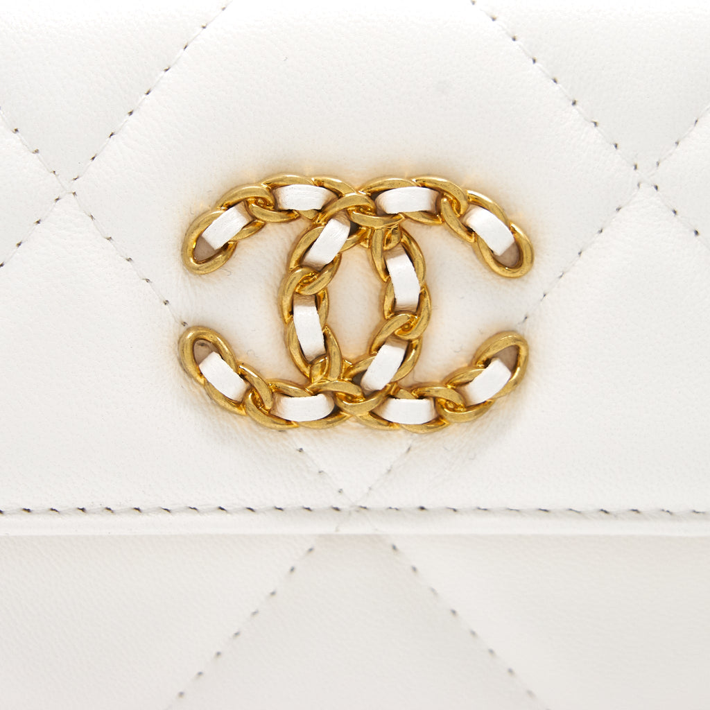 Chanel 19 Flap Coin Purse with Chain