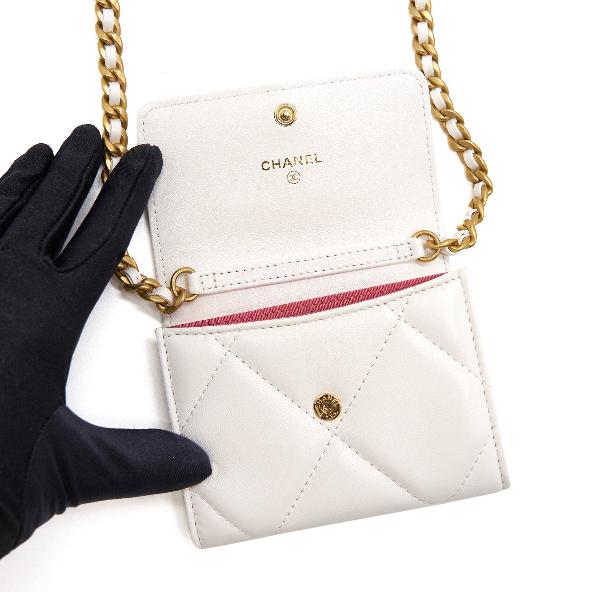 Chanel 19 Flap Coin Purse with Chain